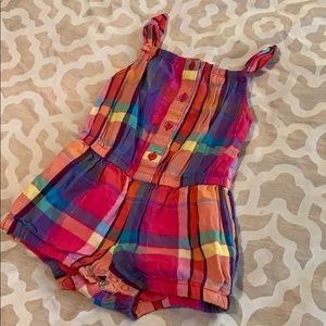 12-18M Plaid Romper